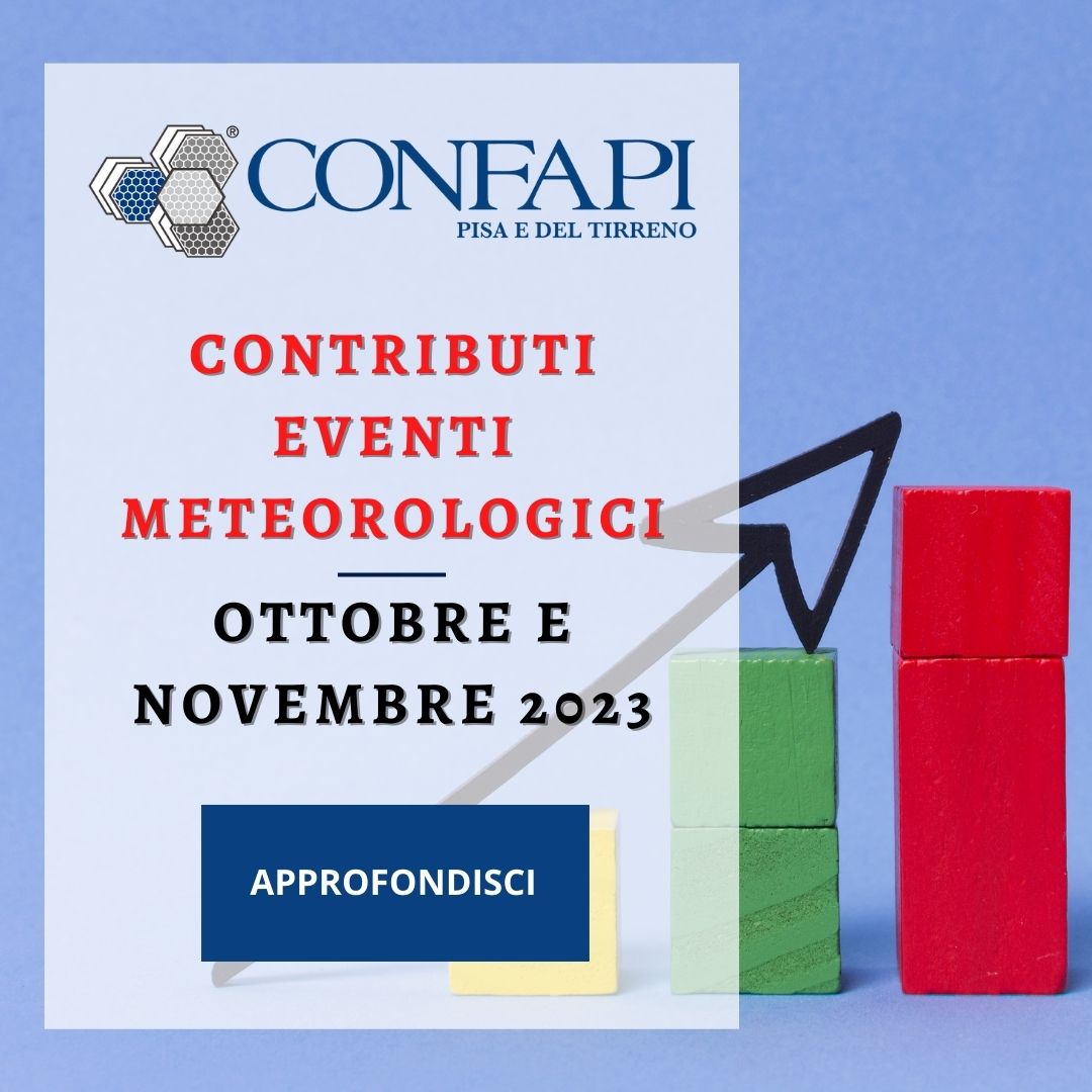 CONTRIBUTI A FONDO PERDUTO PER INVESTIMENTI Confapi Pisa e del Tirreno