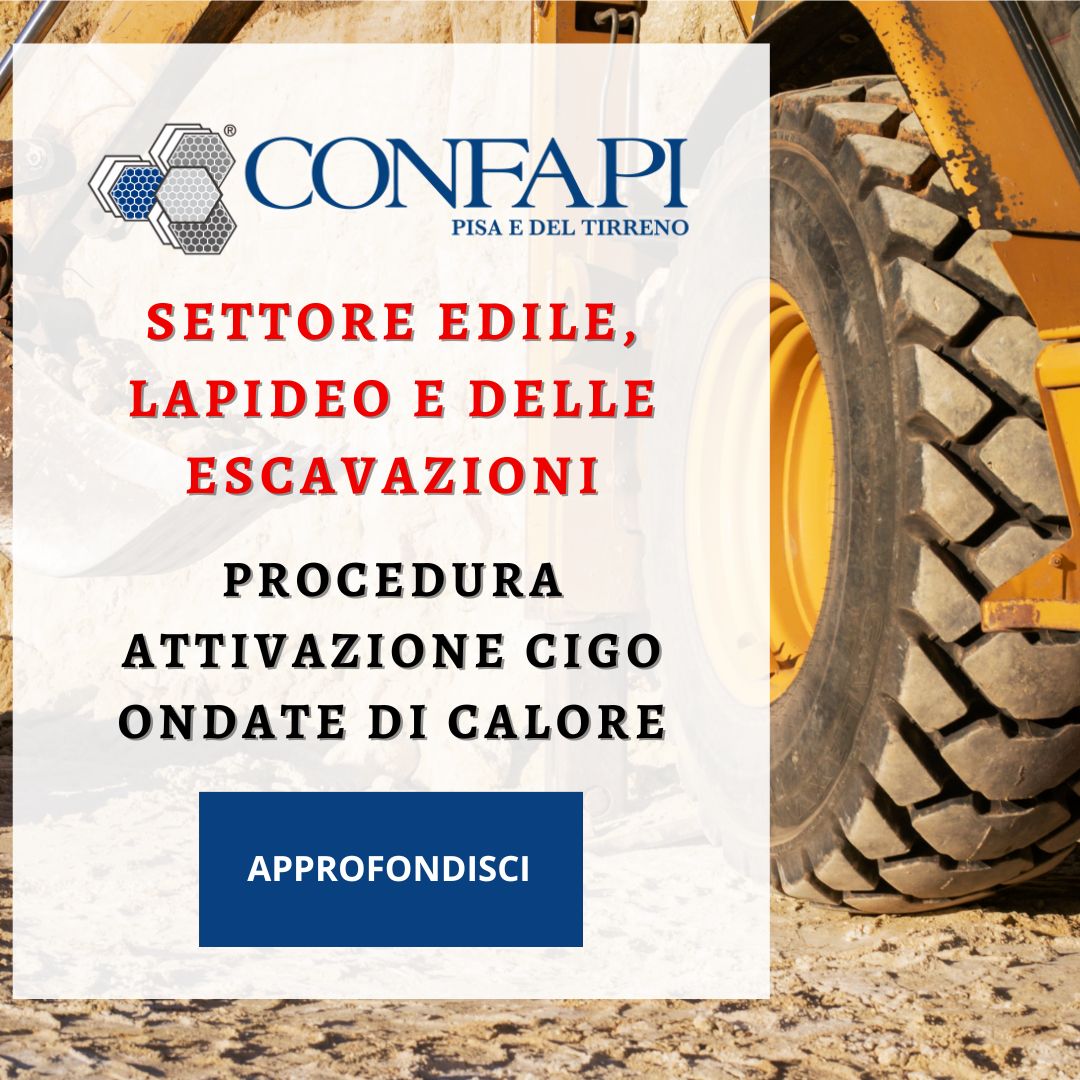 PROCEDURA ATTIVAZIONE CIGO ONDATE DI CALORE Confapi Pisa e del Tirreno