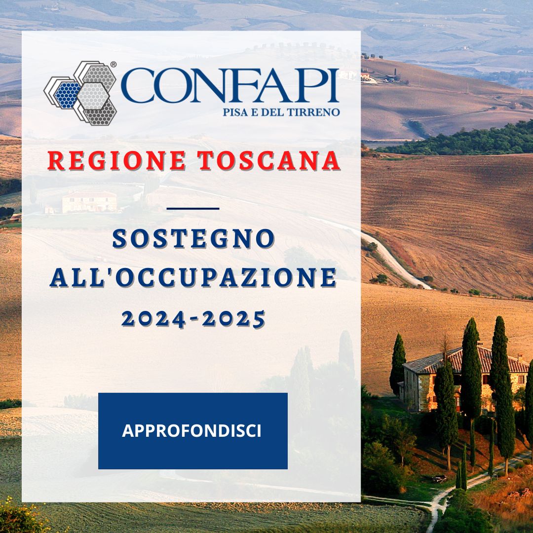 SOSTEGNO OCCUPAZIONE 2024-2025 Confapi Pisa e del Tirreno